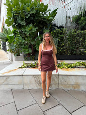 Contrast Trim Active Dress