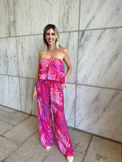 Animal Queen Strapless Jumpsuit