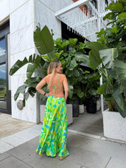 Citrus Garden Ring Maxi Dress