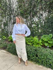 Cropped Button Down Shirt