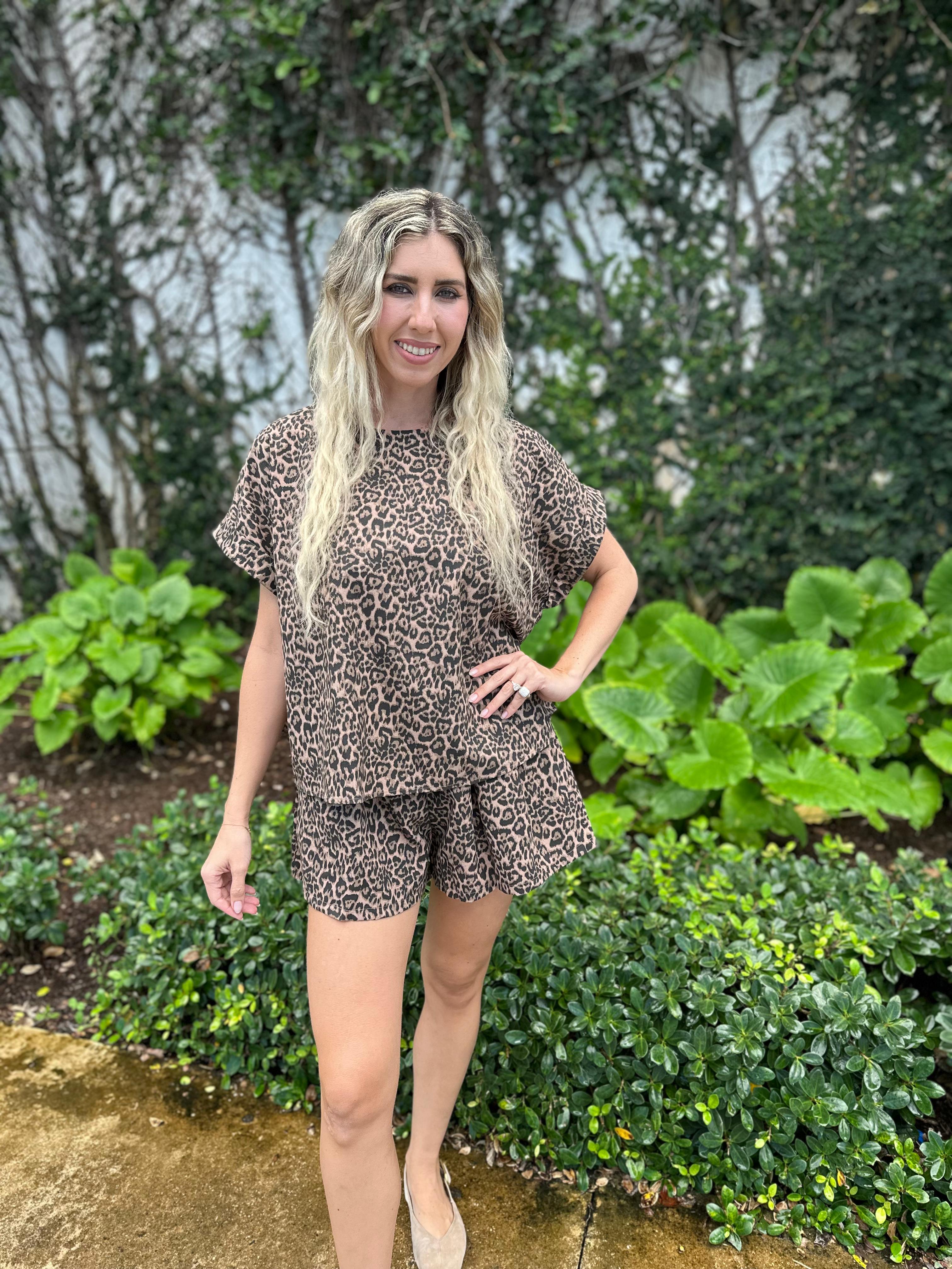 Short Slv Top & Short Pant Set