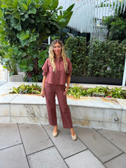 Embroidered Boxy Cropped Jacket