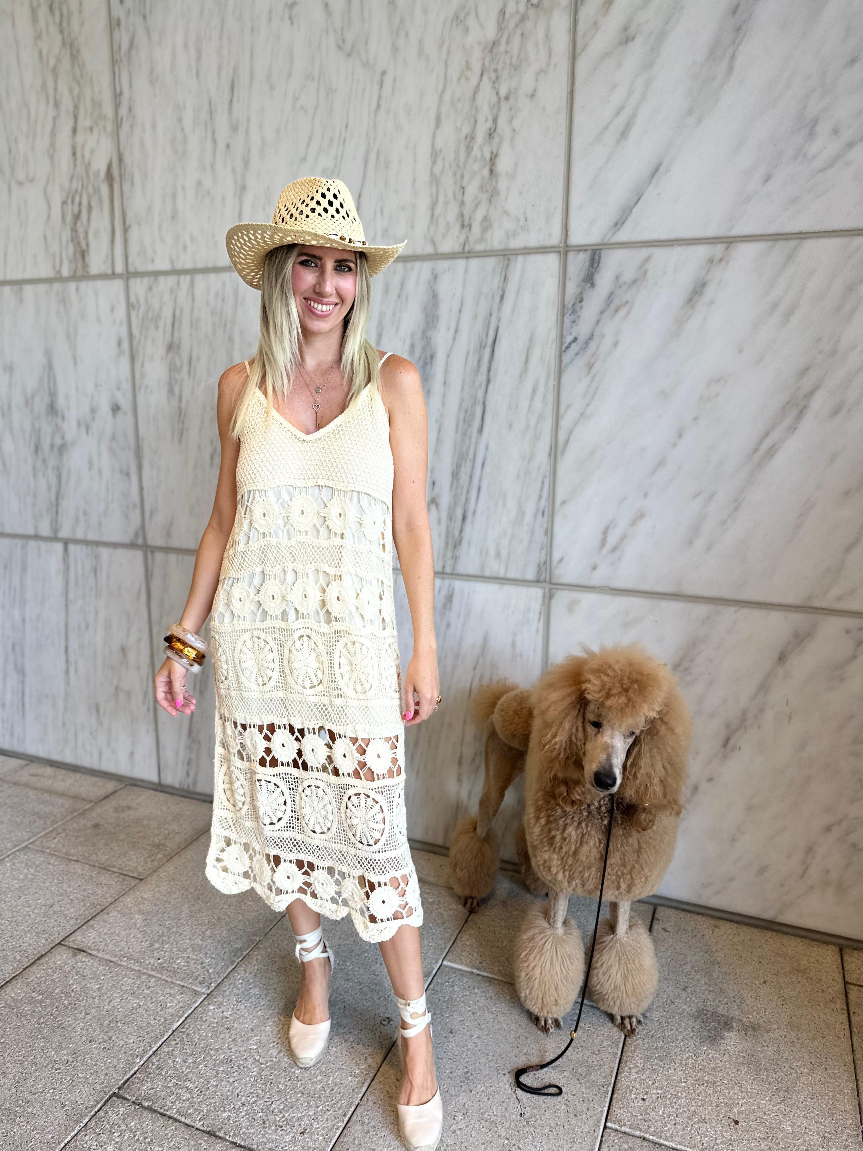 Tank Crochet Midi Dress