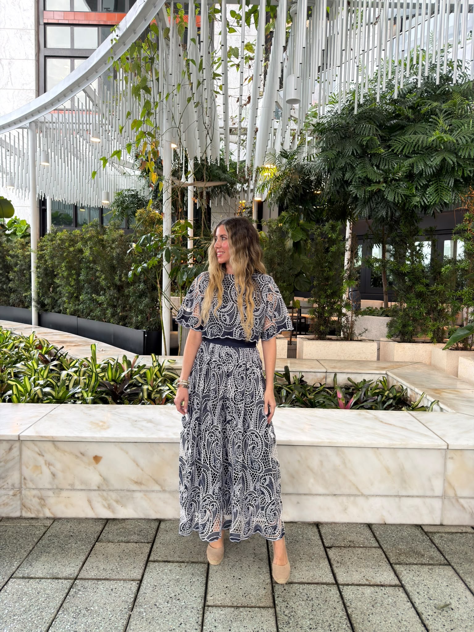 Embroidered Crop Top & Skirt