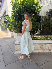 Striped Crochet Top & Skirt