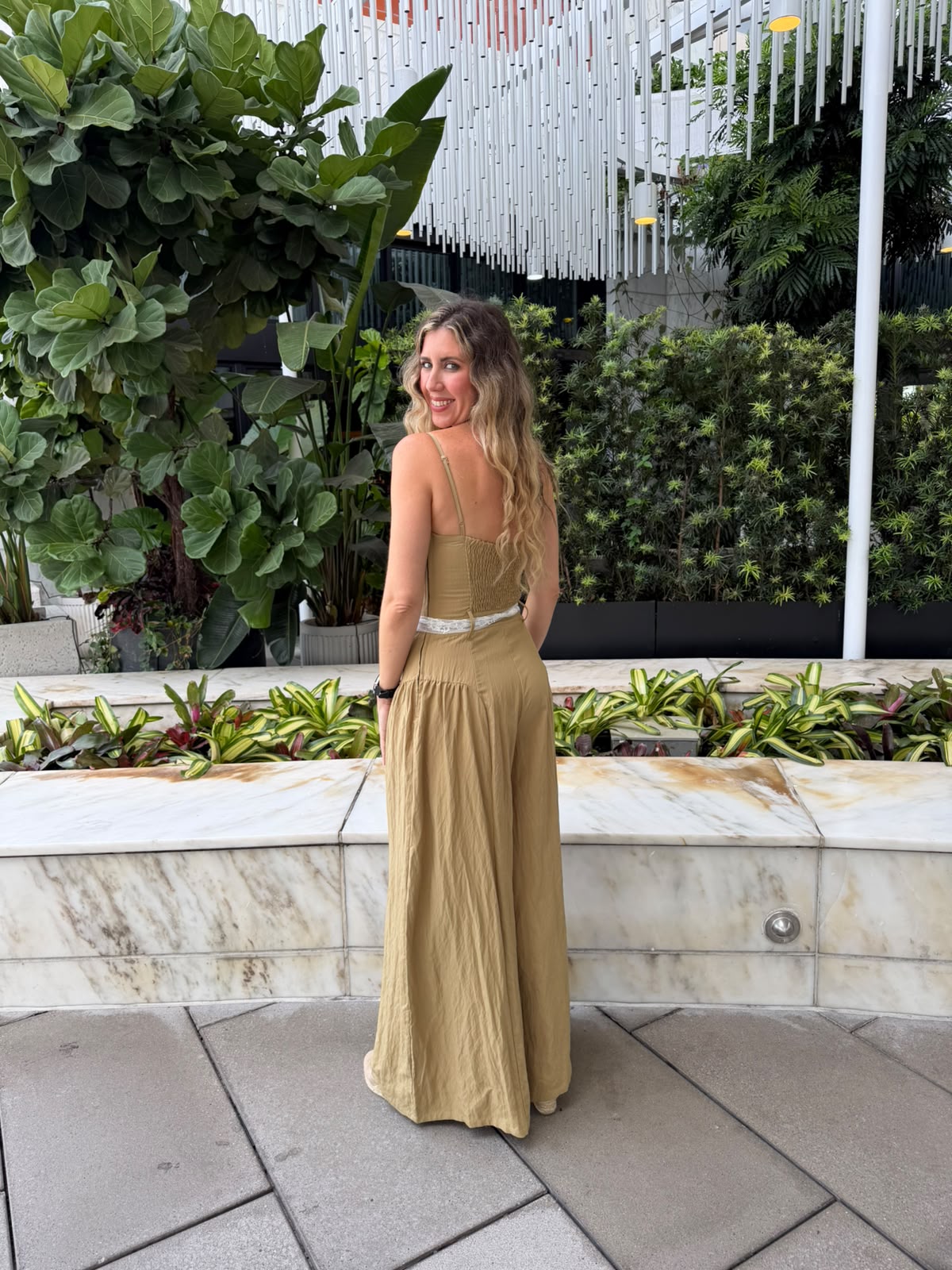 Waist Lace Belt Jumpsuit
