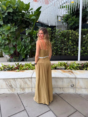 Waist Lace Belt Jumpsuit