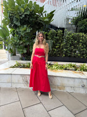 Wavy Trim Studs Top & Skirt