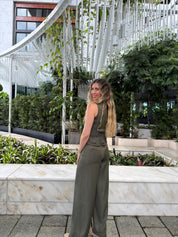 Front Buttons Vest & Palazzo