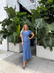Denim Midi Skirt