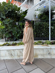 Long Sleeve Crop Cape & Balloon Pants