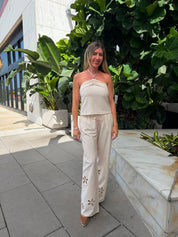 Bead Detail Halter Top & Pant