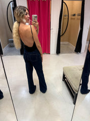 Fringe Open Back Top