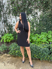 Big Zipper Sleeveless Dress
