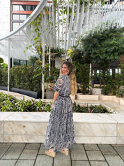 Embroidered Crop Top & Skirt