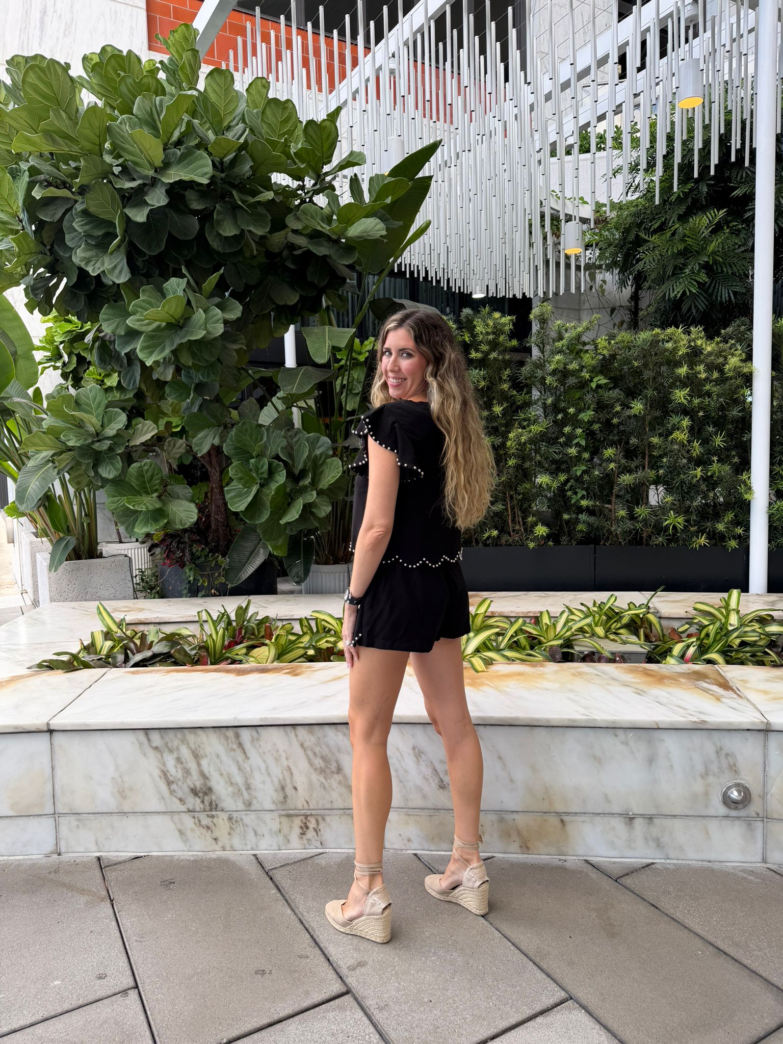 Studded Scallop Top & Short