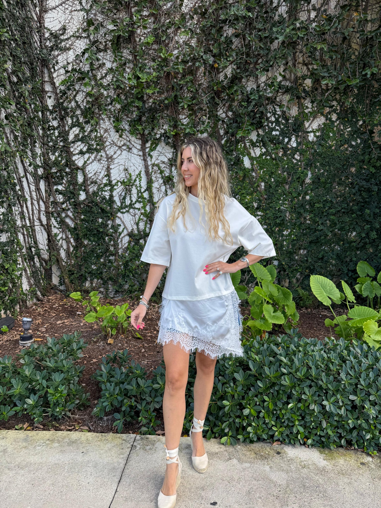 T-Shirt Lace Dress – The Fashion Lounge
