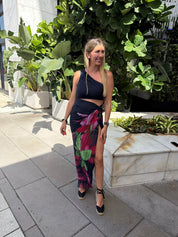 Lily Stream Pleated Skirt Set