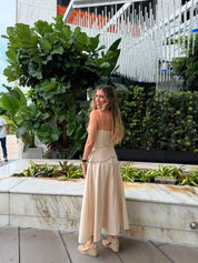Braided Linen Top & Skirt Set