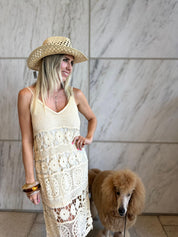 Tank Crochet Midi Dress