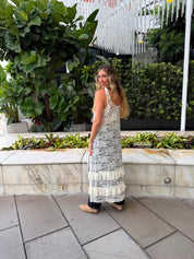 Lace Ruffle Maxi Dress