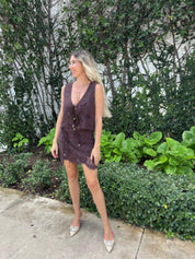 Lace Tie Front Vest
