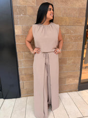 Matte Crepe Ruched Bubble Top