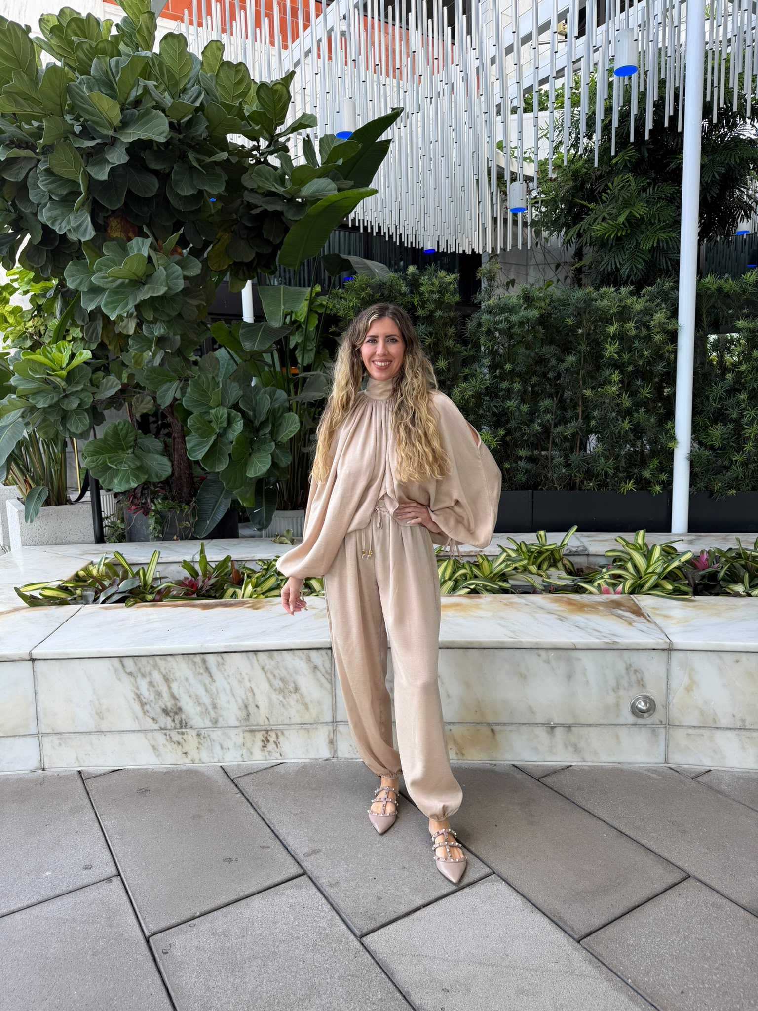 Long Sleeve Crop Cape & Balloon Pants