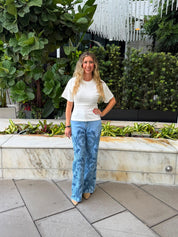 Floral Embroidery Jeans