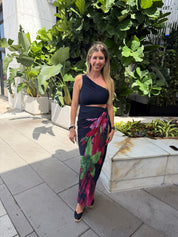 Lily Stream Pleated Skirt Set