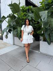 Pleated Mini Dress