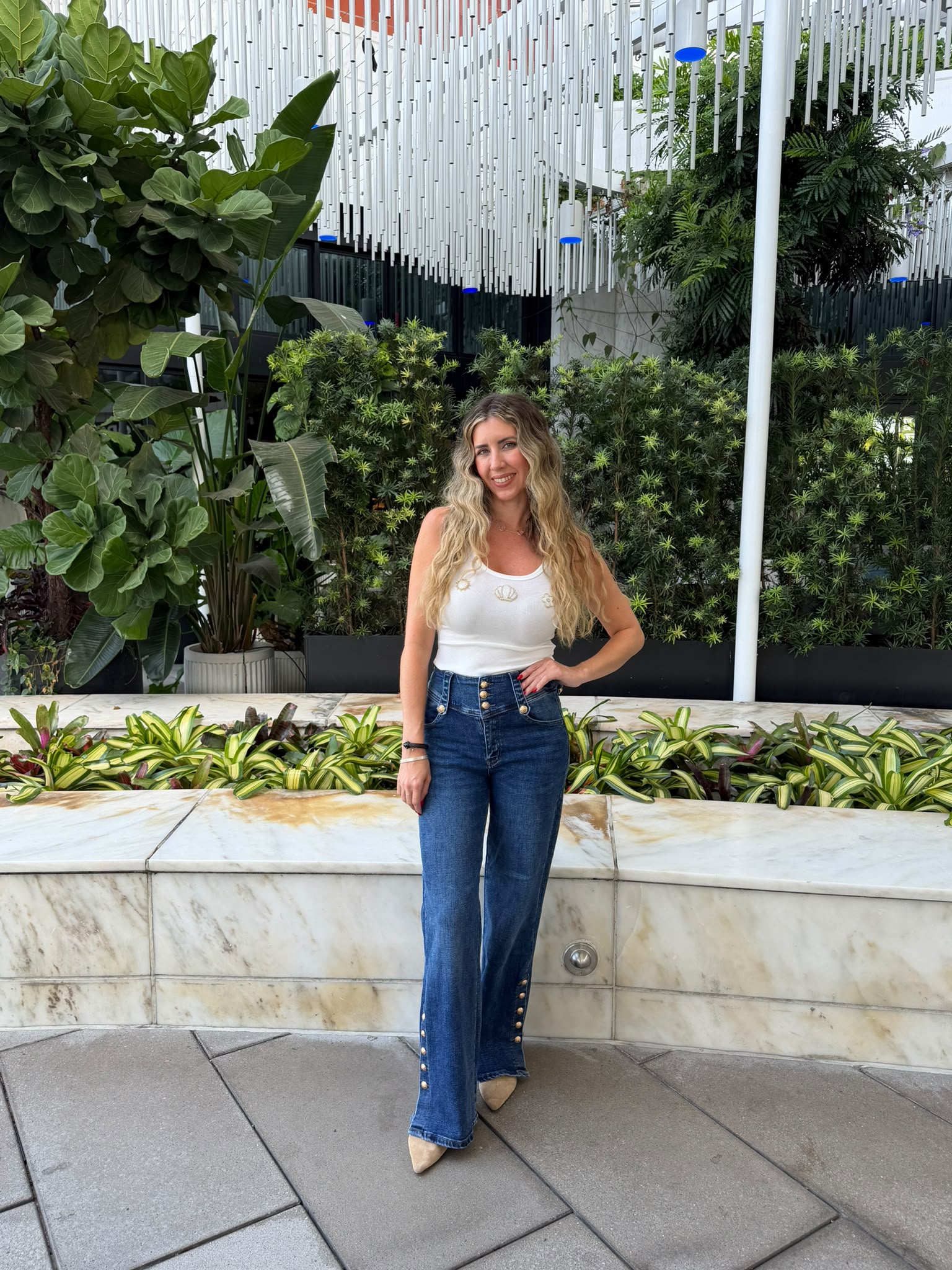 Shell Beaded Tank Top
