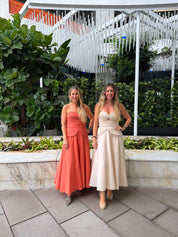 Braided Linen Top & Skirt Set