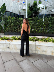 Halter Bubble Top Jumpsuit