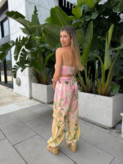 Eyelet Top & Drawstring Pants Set