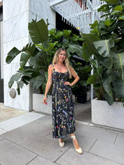 Garden Party Belted Midi Dress
