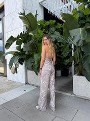 Halter Open Back Vest & Pants
