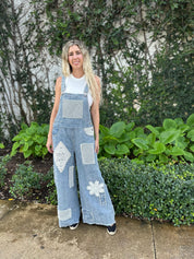 Patches Denim Overalls