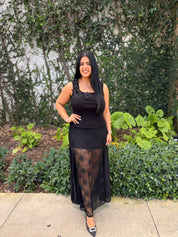 Floral Square Neck Tank Top