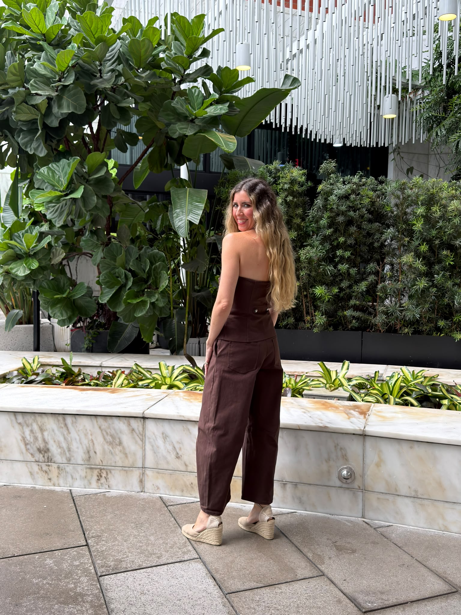 Zip Military Vest Peplum Jumpsuit