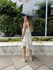One Shoulder Tiered Maxi Dress