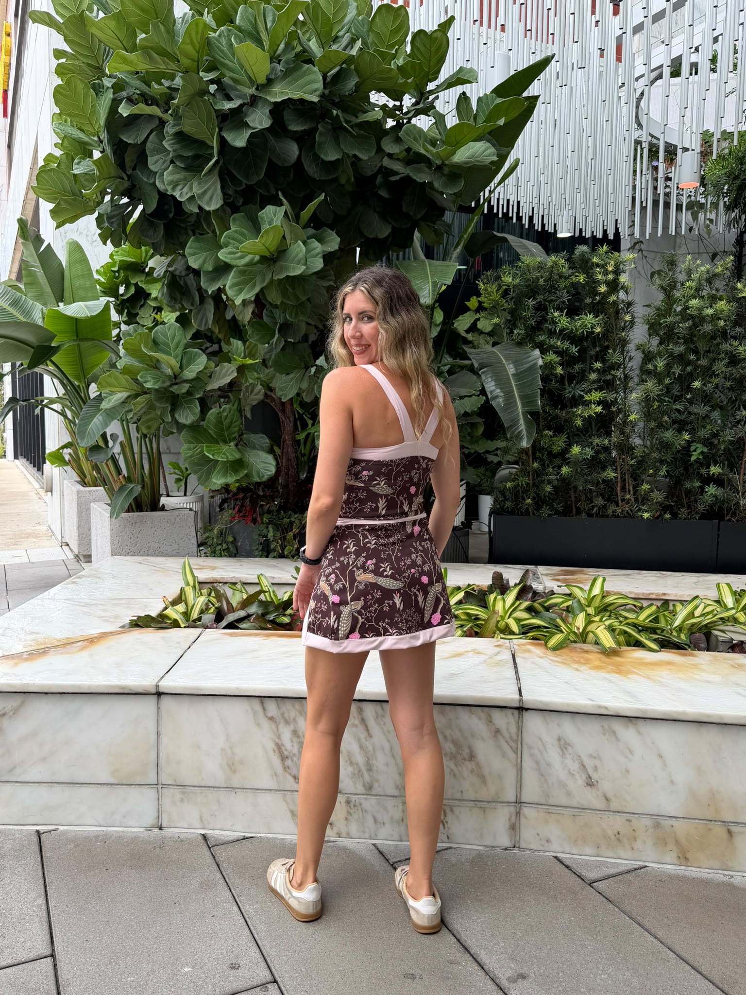 Floral Peacock Sport Bra
