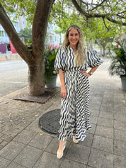 Wavy Stripes Skirt & Top Set