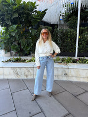 Retro Mid Rise Barrel Jeans