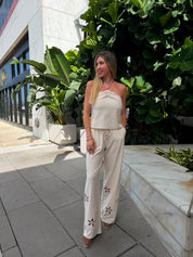 Bead Detail Halter Top & Pant