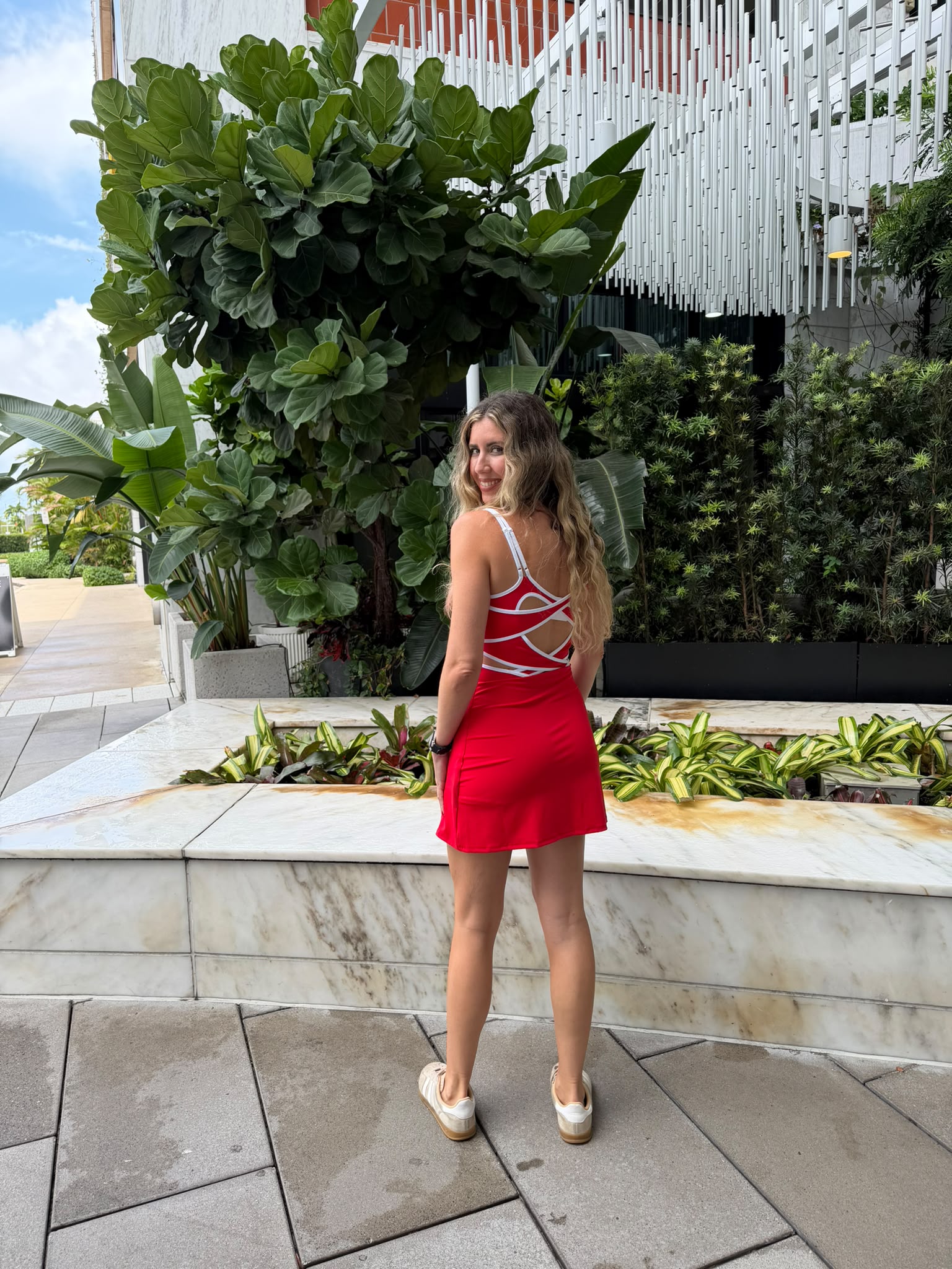 Cross Back Active Dress