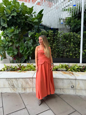 Braided Linen Top & Skirt Set