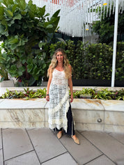 Lace Ruffle Maxi Dress