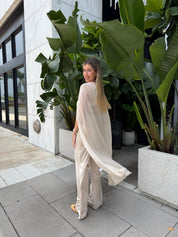 Bralette Cape Top & Pants Set