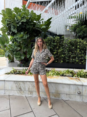 Zebra Short Slv. & Short Set